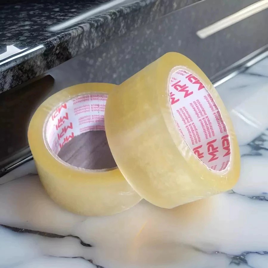 

6 Pcs Lakban Bening Ukuran Panjang 45 mm Panjang 90 Yard Kualitas Bagus Dan Tidak Mudah Putus Merek MPI