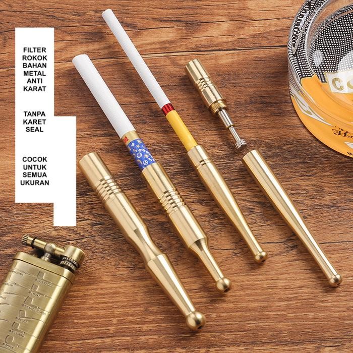 PvTerjamin- PIPA FILTER ROKOK PERMANEN KRETEK MILD SLIM (SEMUA UKURAN) TANPA KARET