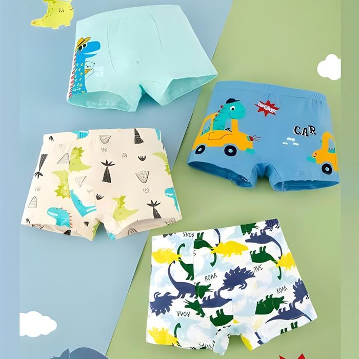 FlashKids- Xiatong Celana Dalam Anak Laki Laki 2-14 Tahun /Boxer Anak Laki Laki /Celana Boxer
