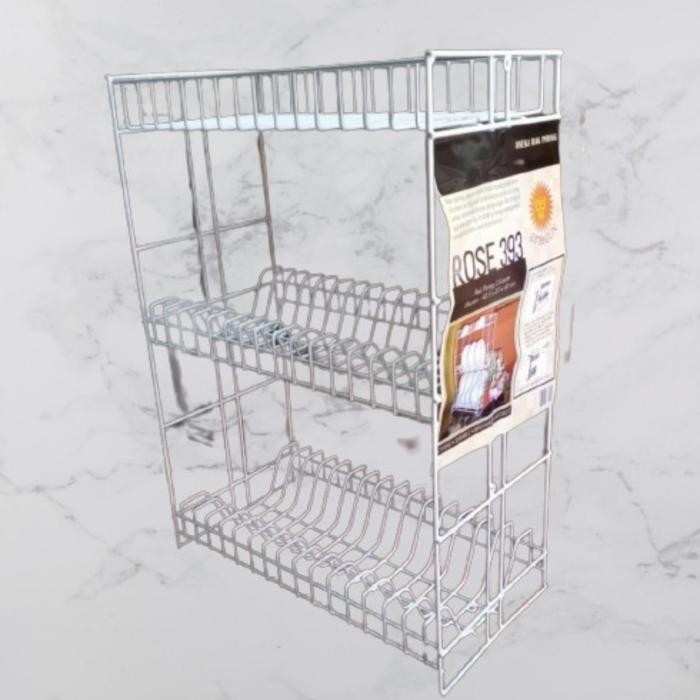 rak piring 3 susun stainless