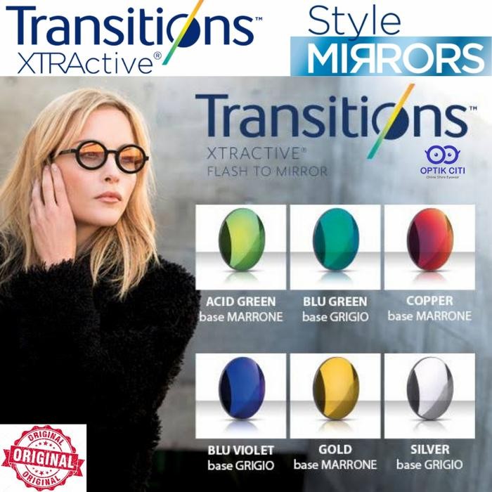 lensa essilor crizal transition gen 8 xtractive style mirrors original [mutu terbaik]