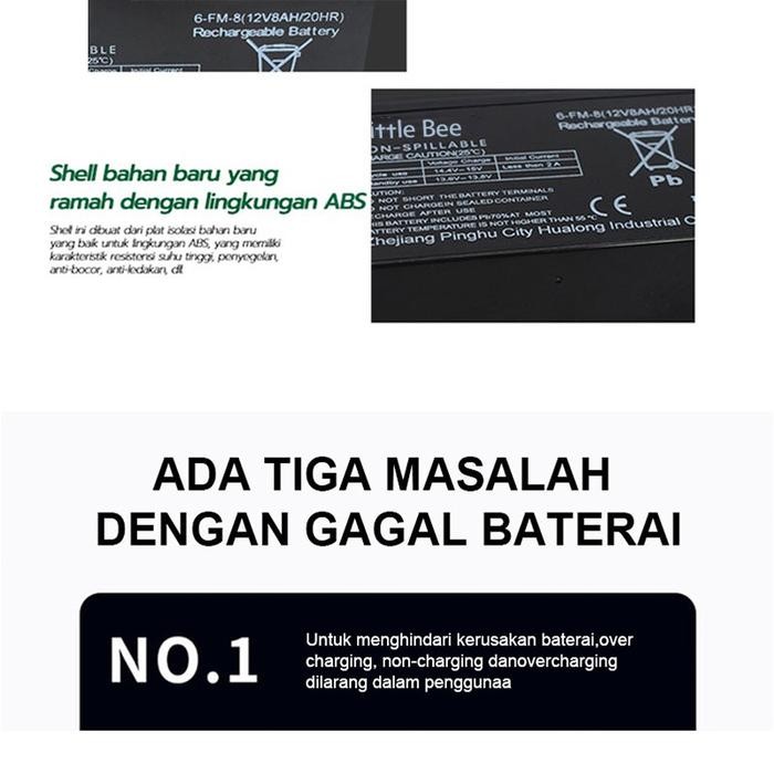 TOP (COD) AKI KERING ORIGINAL 12V 12AH / AKI SPRAYER ELEKTRIK 12V 12AH / AKI BATTERY12V 8AH / AKI