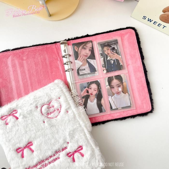 

LANGSUNG DIPROSES Bibimcat - (A5 Size) Binder Photocard Ribbon Coquette A5 6 Ring / Album PC