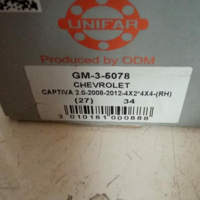 CV JOINT DALAM CAPTIVA NFL KANAN AS RODA DALAM CAPTIVA NFL UNIFAR