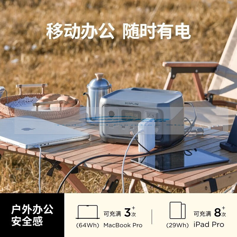 For EcoFlow River 2 Pro Outdoor Mobile 220V Fast Charge Lithium River 2 Max Iron Phosphate Battery H