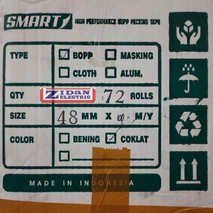 LAKBAN BENING COKLAT 48MM X 100 YARD / ISOLASI SOLATIP 48MM X 100 YARD