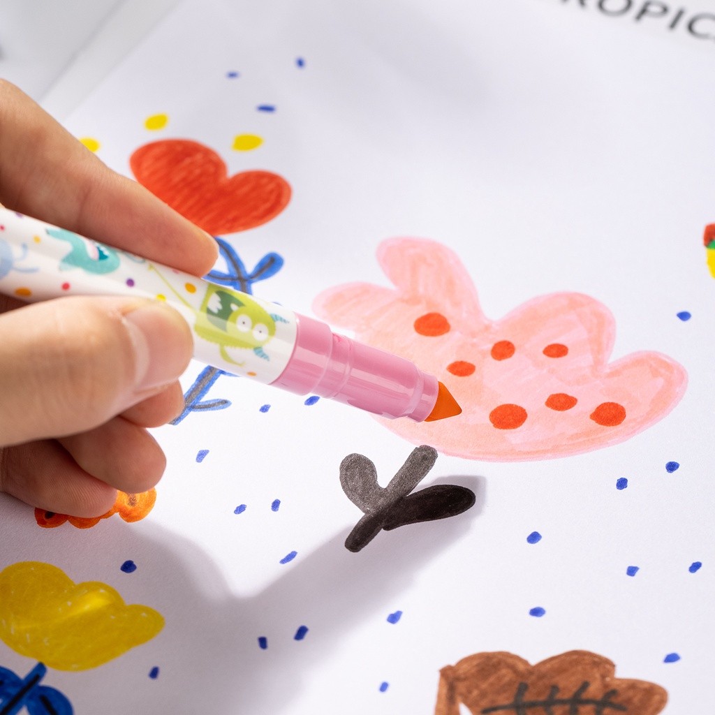 

Spidol Deli Super Washable Marker 12 Warna - EC155-12