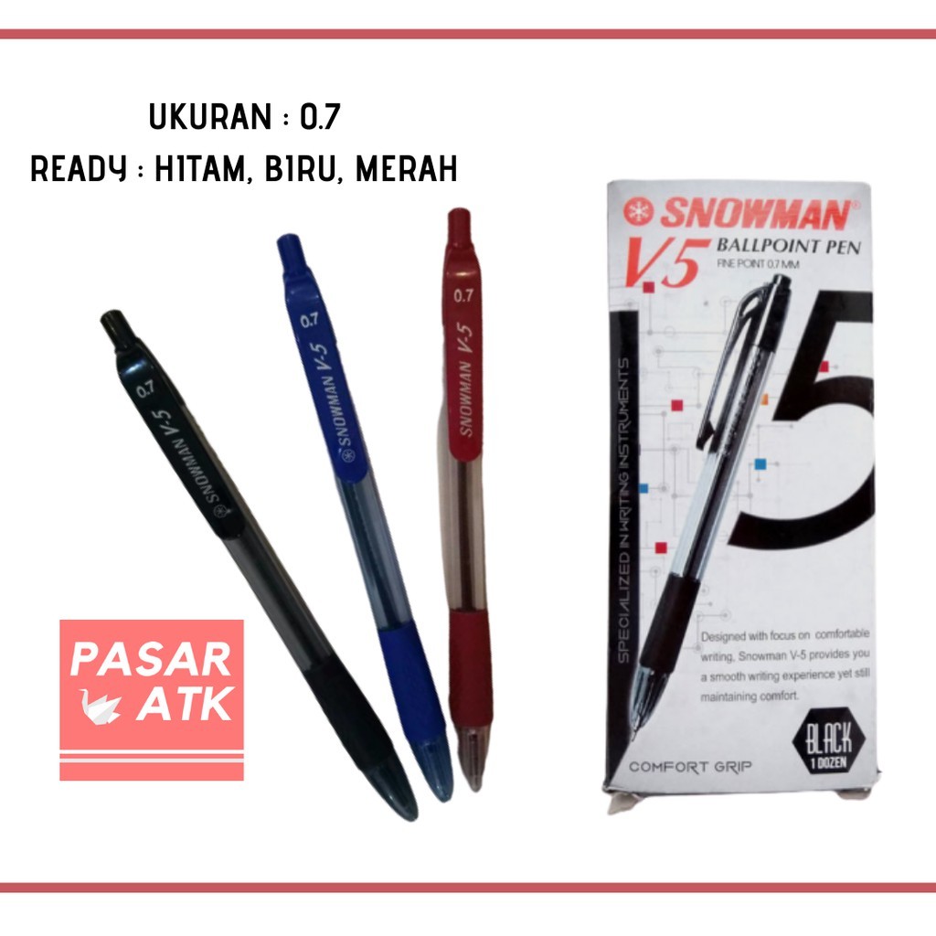 

(1pack=12pc) Pulpen V5 / Pen Cetek 0.7mm