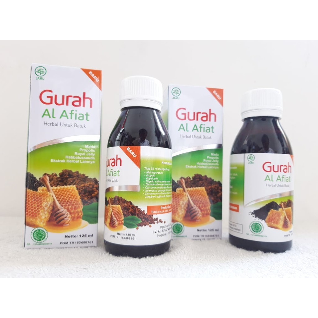 

Sirup Madu GURAH Taste 125ML Herbal Batuk Berdahak Pilek Demam Anak & Dewasa