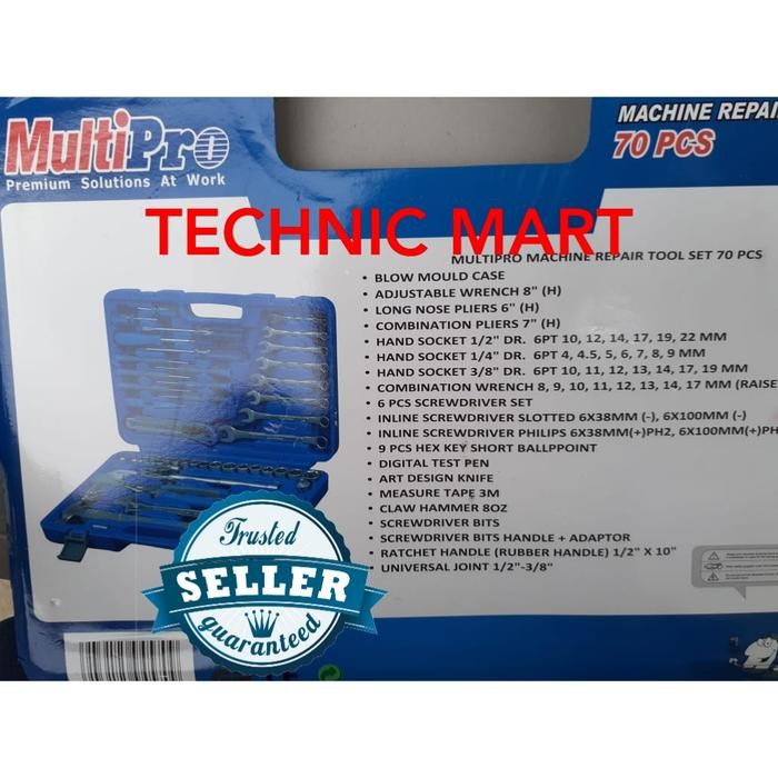 Sale Tool Kit Set Multipro 70 Pcs Mekanik Tool Set