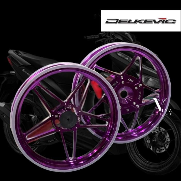 Velg Delkevic X-1 Vario 125 / Vario 150 Bintang Purple Ungu Delkevic