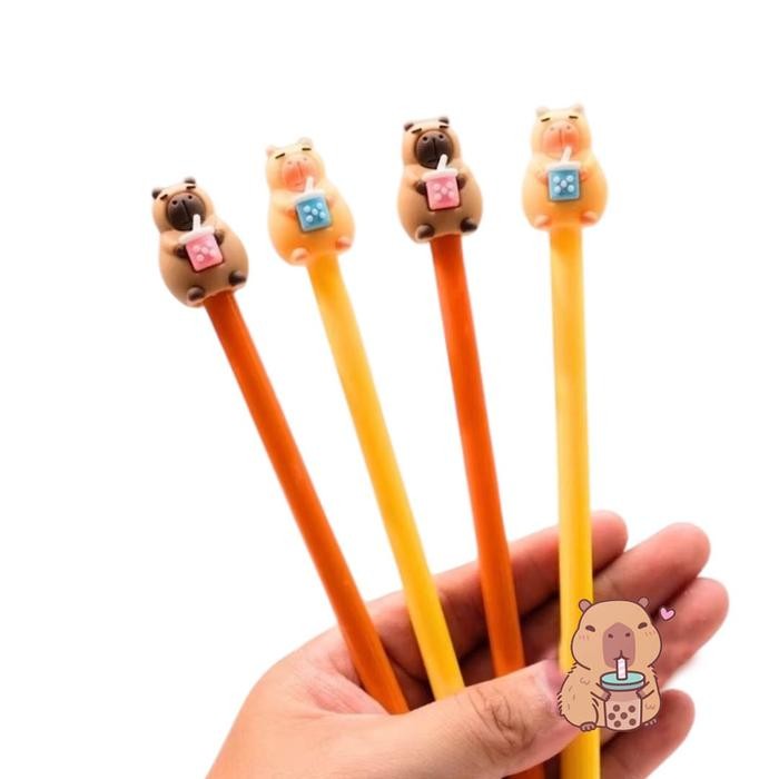 

ID PULPEN GEL CAPYBARA BOBA LUCU UNIK PEN GEL CAPYBARA BOLPEN GEL