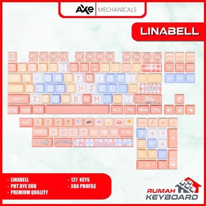 KEYCAP - KEYCAPS - XDA - LINABELL - PBT - DYE SUB