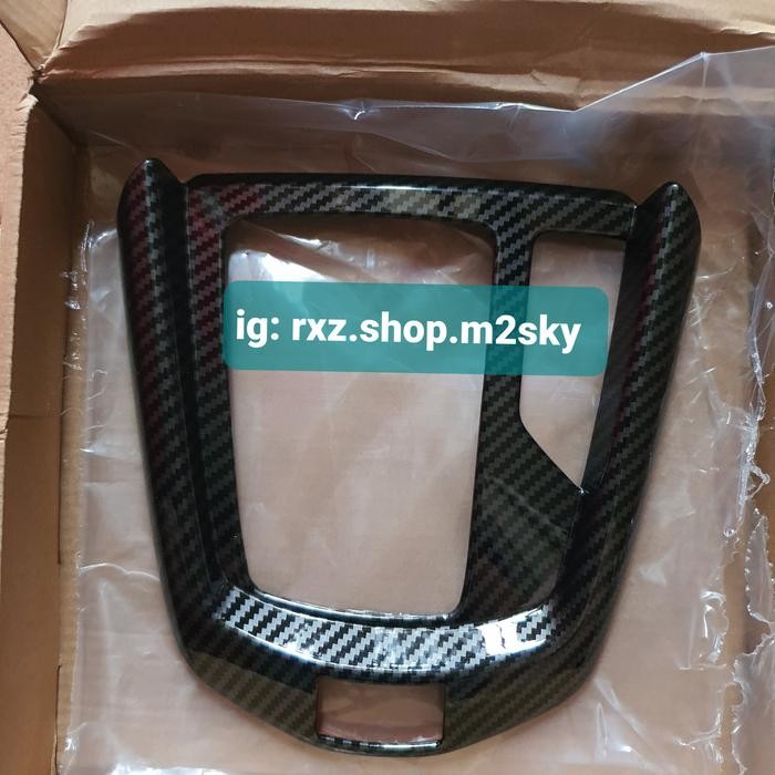 TERLARIS Cover Carbon Center Gear Shift Box Mazda 2 Skyactive Cx3 Panel