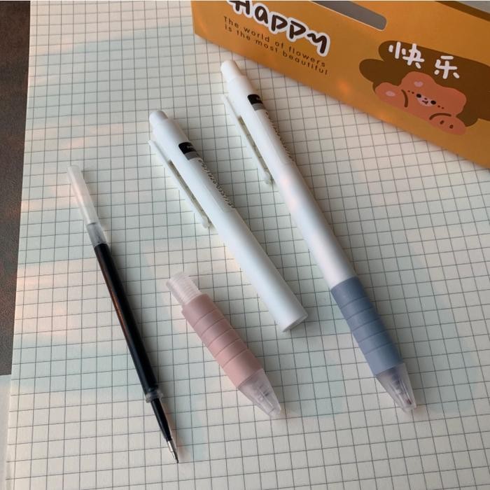 

ID PULPEN GEL MEKANIK POLOS ISI 6PCS DAN 5PCS / PULPEN GEL MEKANIK