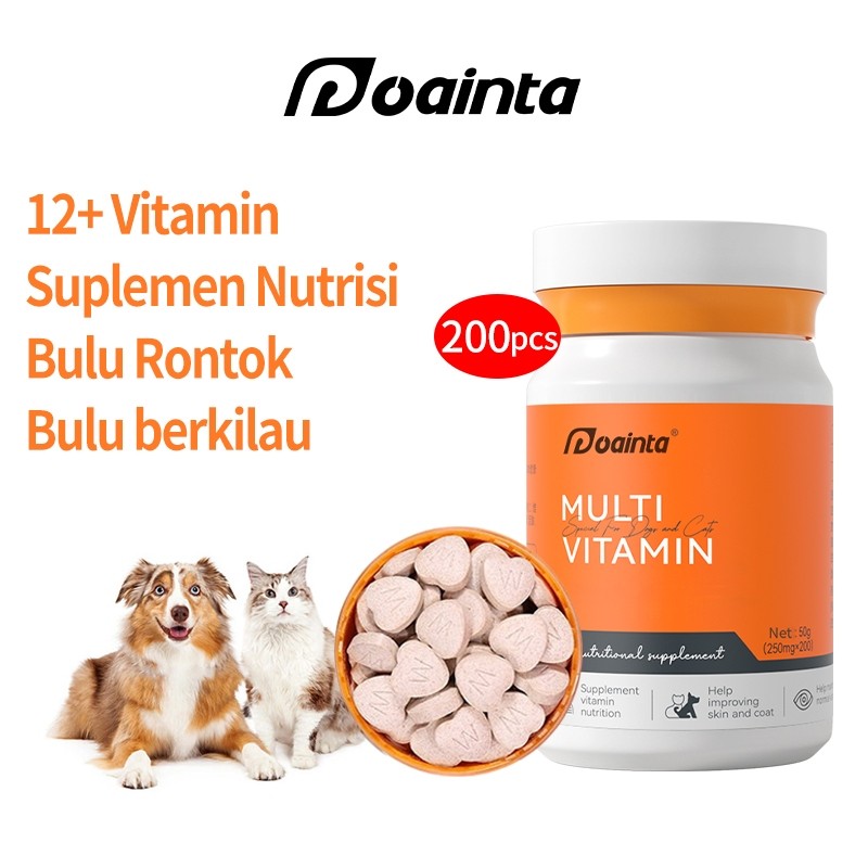 RIMBA-12 PUAINTA Vitamin Bulu Kucing Anjing Rontok Multivitamin untuk Anjing dan Kucing Vitamin A B2