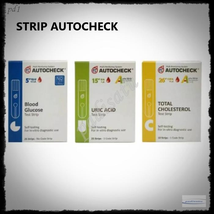 STRIP GULA DARAH KOLESTEROL ASAM URAT AUTOCHECK