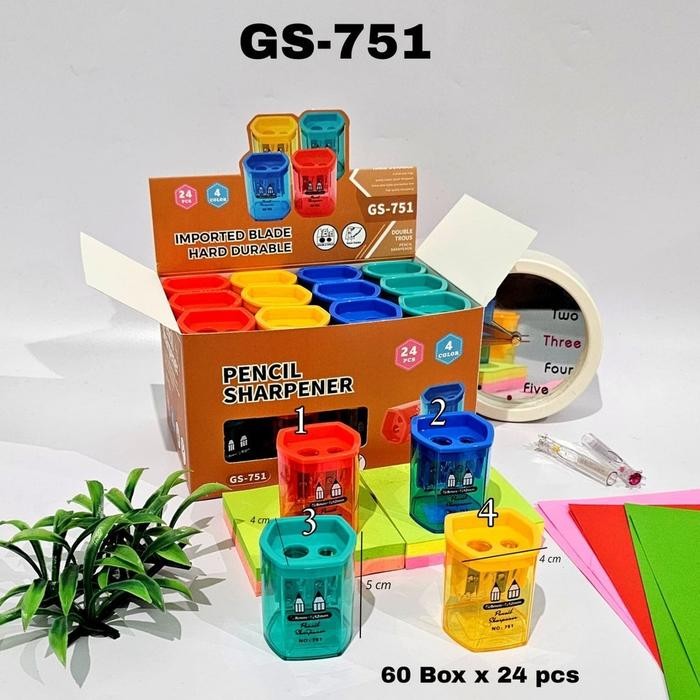 

ID UF PERUNCING POLOS 2 LOBANG GASTA/RAUTAN/SHARPENER/SERUTAN