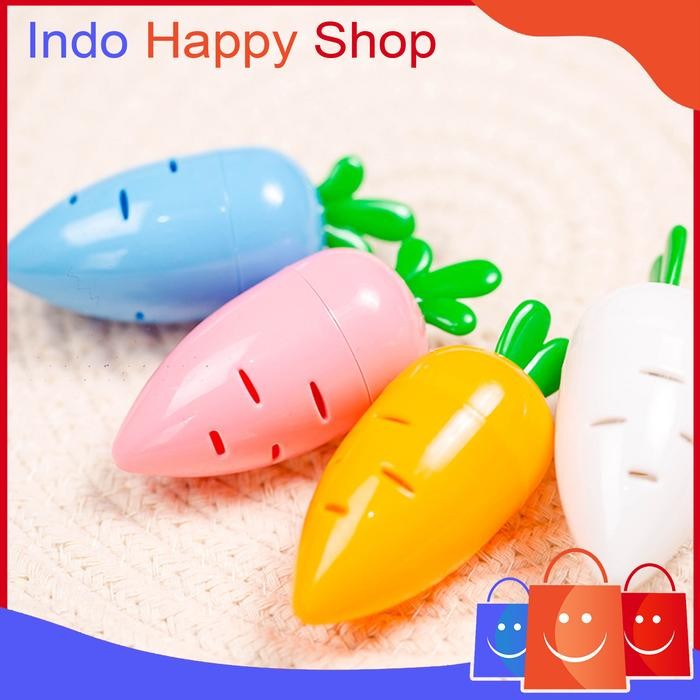 

ID PERAUT PENSIL MOTIF WORTEL RAUTAN KARAKTER WORTEL CARROT PENCIL SHAPERNER 761