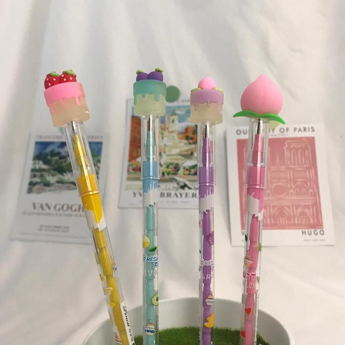 

ID PENSIL BENTUK KUE BUAH WARNA PASTEL ALAT TULIS