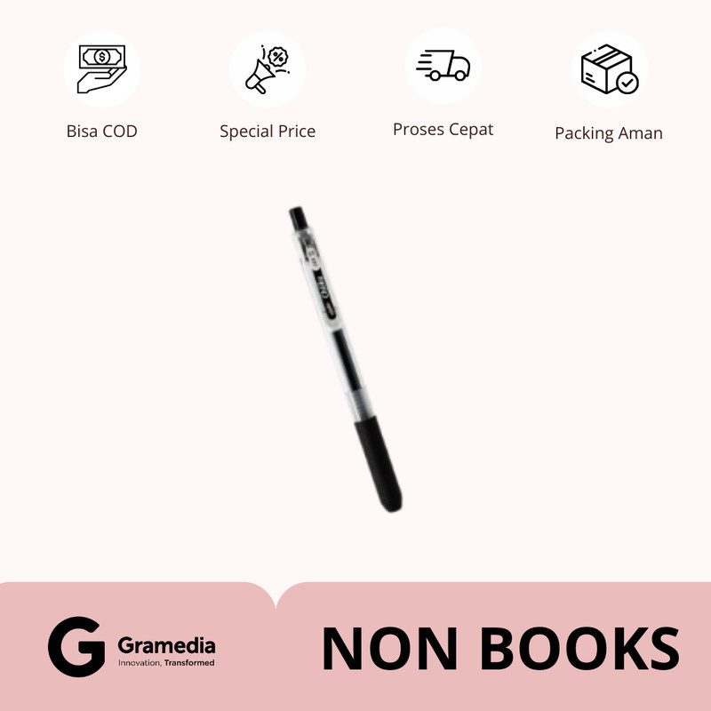 

Gramedia Supratman | Estudee Chiiku Gelpen 0.5 Black Egp-26 | Produk Original Gramedia