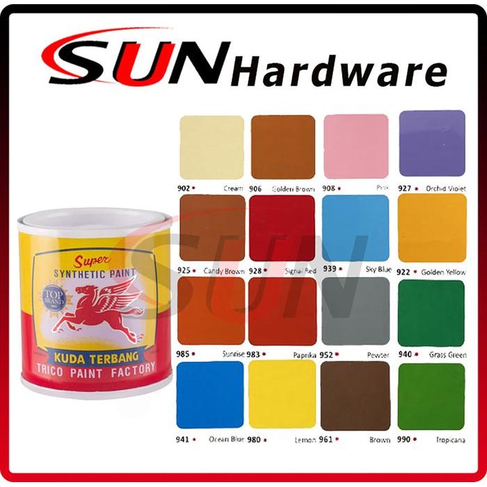 Senja_Craft Cat Kuda Terbang Kaleng Kecil 100 Ml Kayu Besi Plastik Hitam Putih Hijau Biru Merah