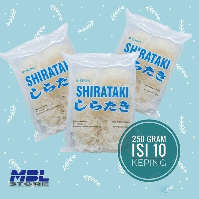 

DRY SHIRATAKI ATAU MIE SHIRATAKI (MIE KERING)