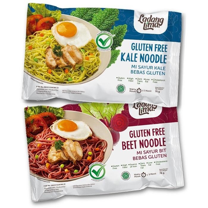 

LADANG LIMA - VEGGIE NOODLE - GLUTEN FREE - MIE MOCAF SEHAT - 76GR