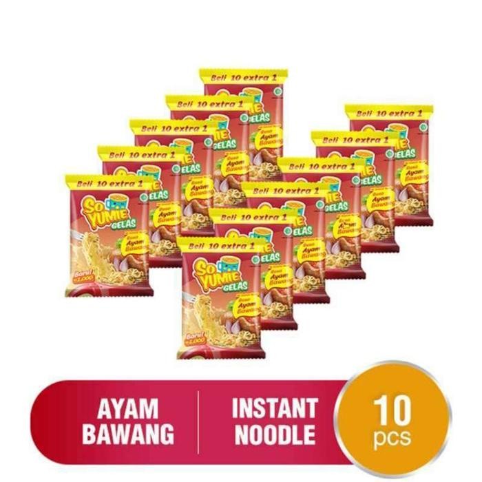 

SO YUMIE RASA AYAM BAWANG MIE GELAS INSTAN (10PCS X 30GR)