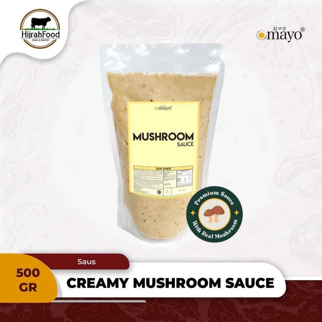 

Omayo Creamy Muhroom Auce 500 Gram Emaan Pouch Au Jamur