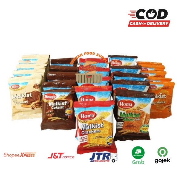 

( BERKAH ) ROMA MALKIST RENCENG Isi 10 Semua Varian Rasa Original Abon Coklat Cappucino Kelapa Kopyor Keju Manis All Varian Rasa Snack Cemilan Murah Halal