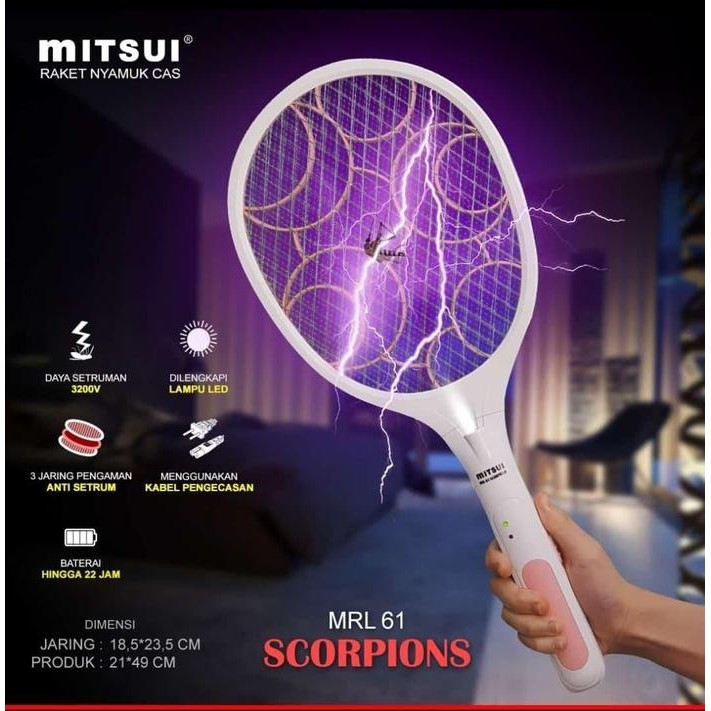 Raket Nyamuk Listrik Mitsui 61 Scorpion