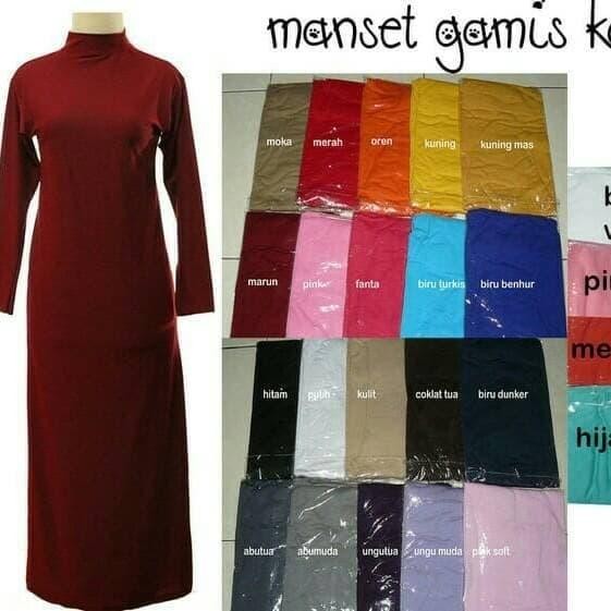 Elhijab- Dalaman Manset Gamis (Kaos Adem) Manset Gamis Lengan Panjang