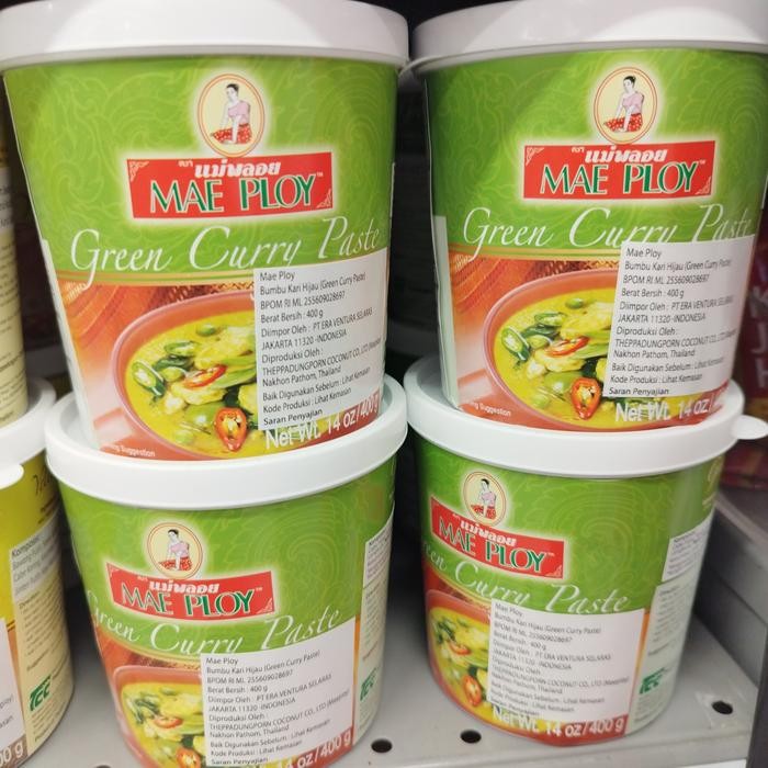 

Promo Terbatas Mae Ploy Green Curry Paste 400 Gr