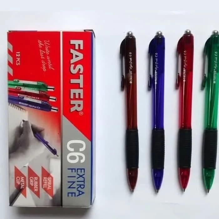 

Pen / Pulpen Faster Cetek C6 (1pack isi 12pcs)