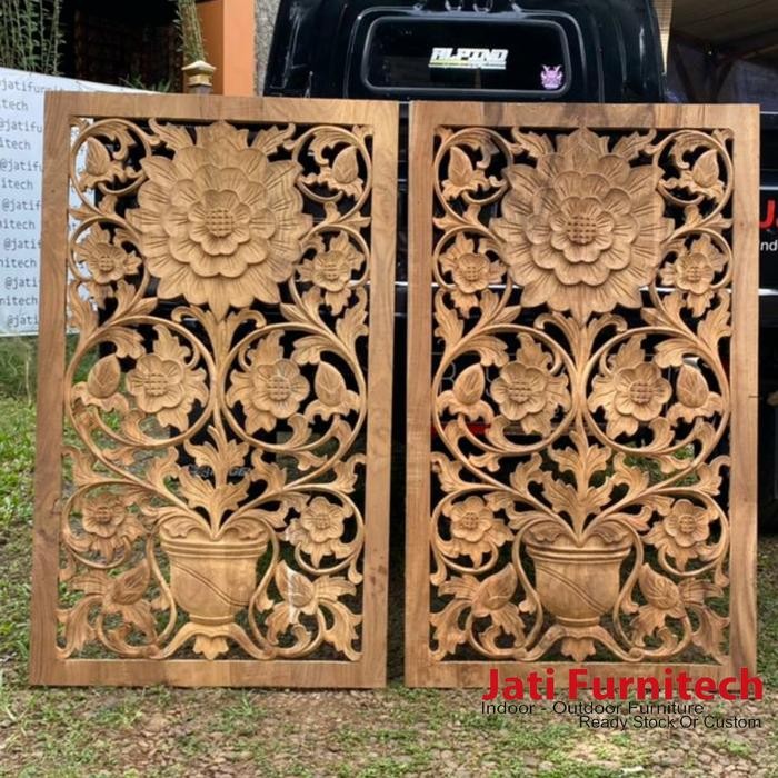 Hiasan Dinding Ukiran Jati - Ukiran Jati Jepara - Jati Furnitech *