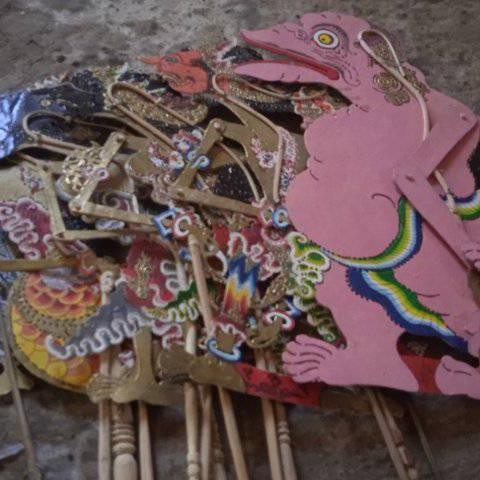 wayang kertas karton Ukiran (kecil) *