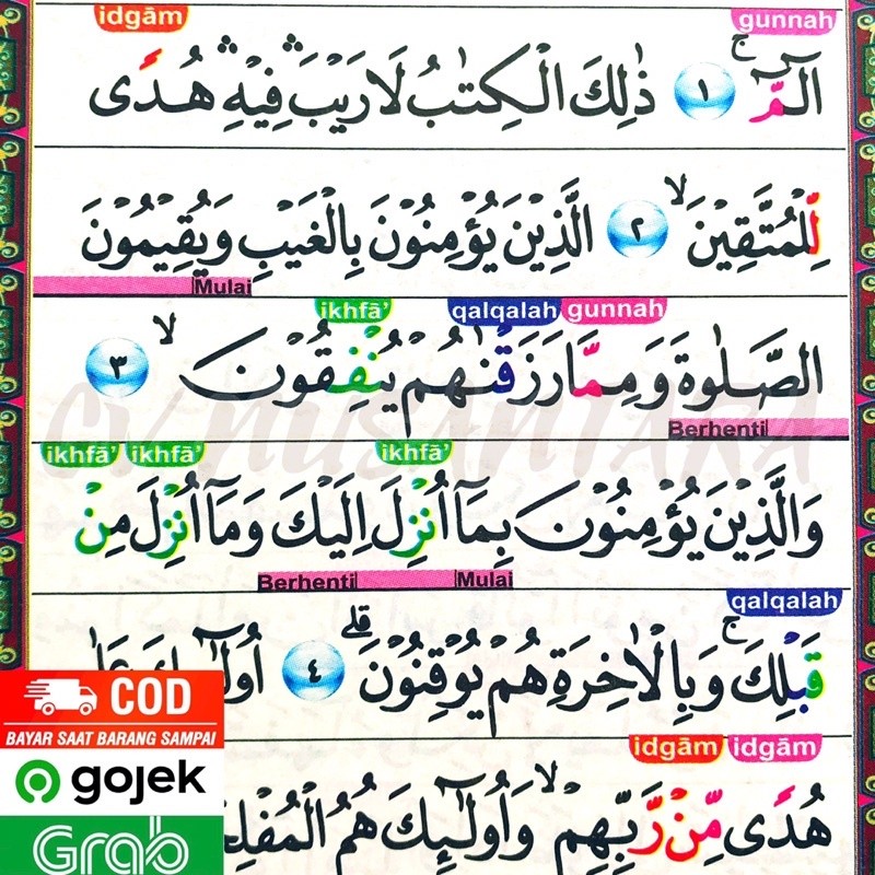 AlQuran Sedang A5 I AlQuran Arab Indonesia dengan tajwid warna 30 juz Lengkap AlQuran Terjemah