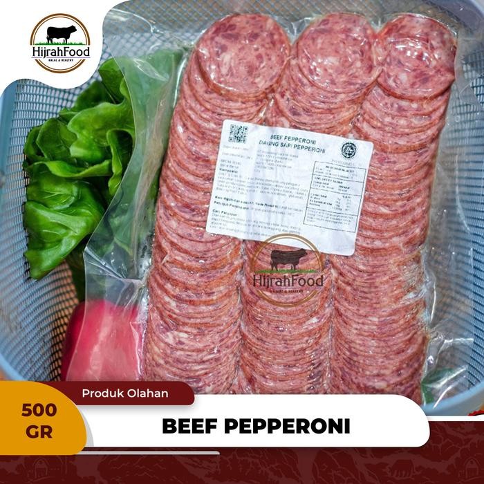 

BeliSkrg,KirimHariini- Beef Pepperoni / Daging Sapi Pepperoni Premium Grade (Qty. 500 gr)
