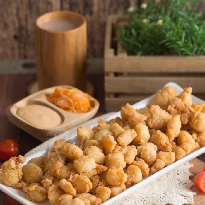 

BeliSkrg,KirimHariini- Dori Popcorn 1/2KG Roku Bento BSD Frozen Nugget Dori 500Gr