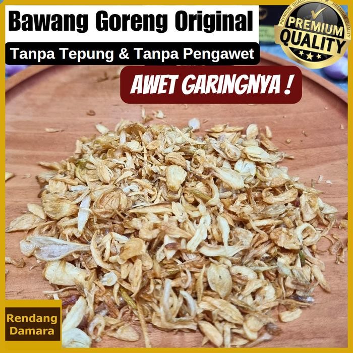 

PastikanDikirimLgsg- BAWANG GORENG SUMENEP ASLI Tanpa Tepung KRIUK CRISPY TAHAN LAMA DAMARA
