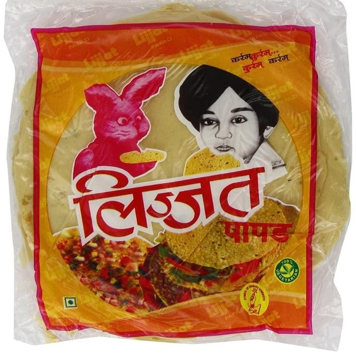 

PastikanDikirimLgsg- Lijjat Papad Kerupuk India Lijjat Pappadums Snack India
