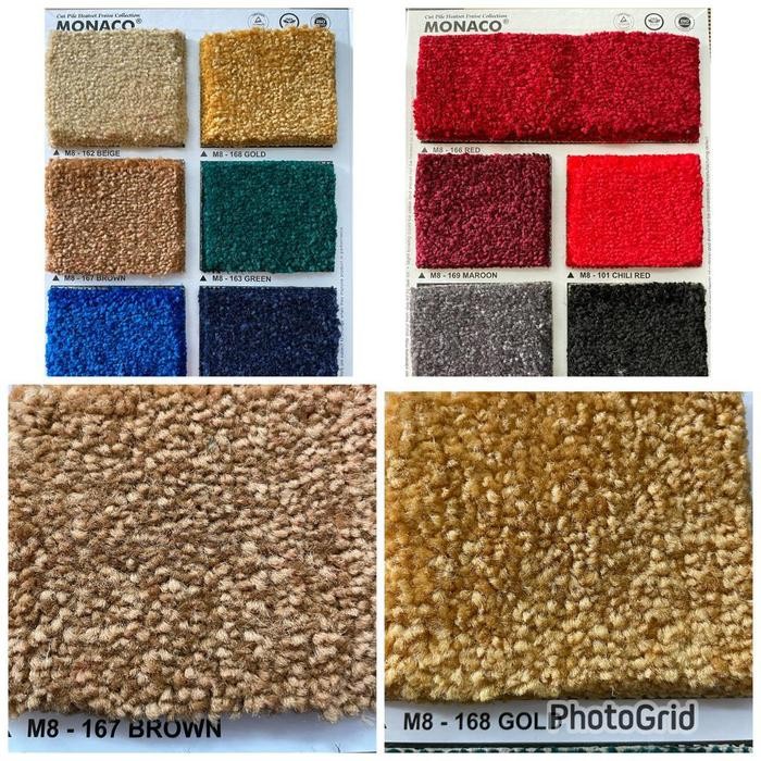 Dekorqt- Karpet Monaco 13Mm Karpet Monaco Meteran Karpet Tebal Polos Hotel