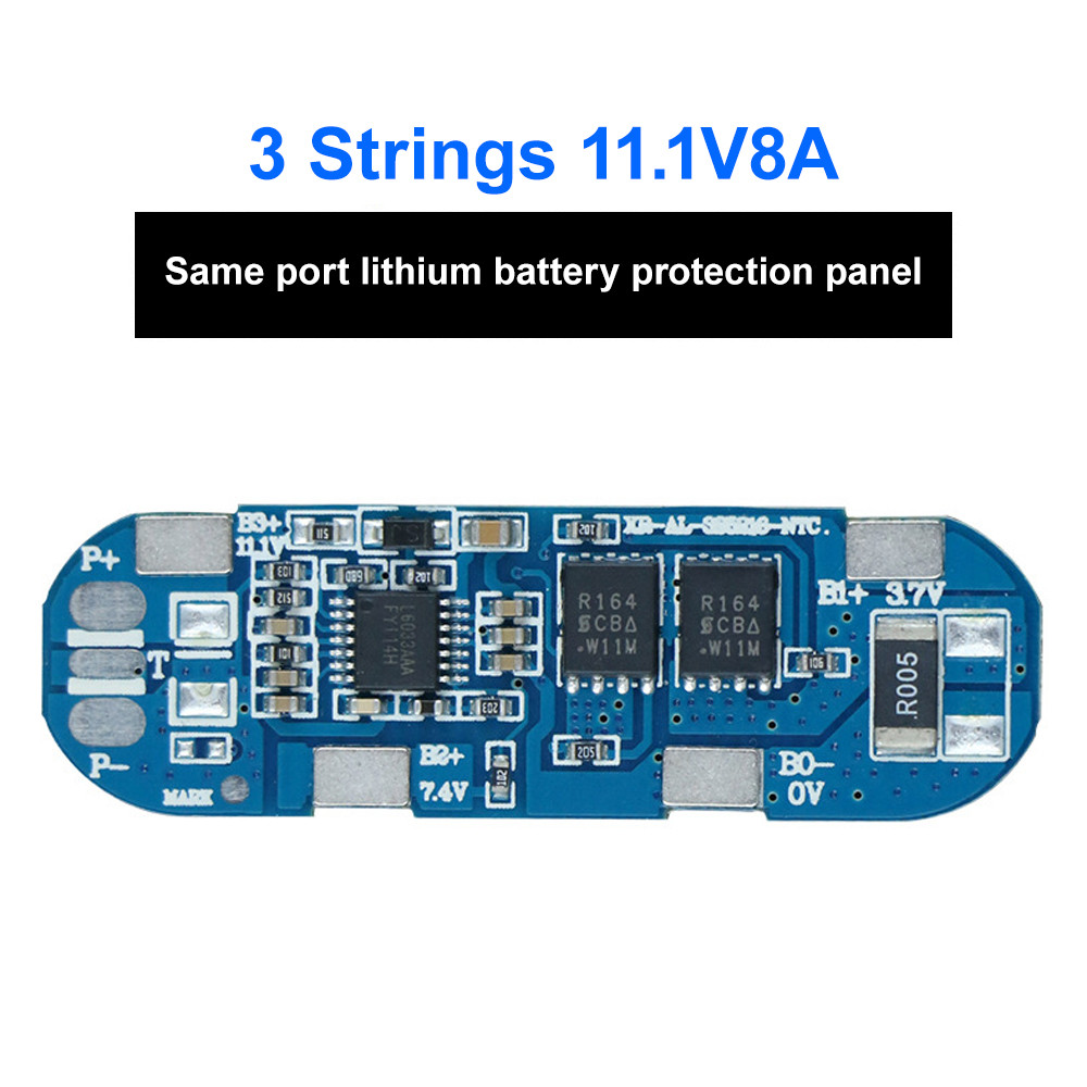 BMS 3S 8A 11.1V 18650 Li-ion Battery Charging Protection Board Battery Balancer PCB BMS Power Bank C