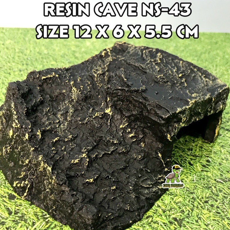 RESIN CAVE NS-43 RUMAH LEOPARD GECKO KURA BRAZIL CROCODILE SKINK CORNSNAKE SALAMANDER XDR TURTLE