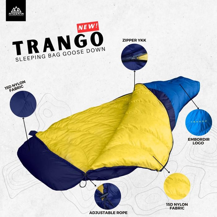 sleeping bag goose down 100% angsana trango series [mutu terbaik]