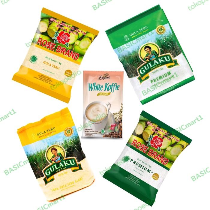 

New Paket sembako : 1 kg gula pasir + 1pcs kopi luwak