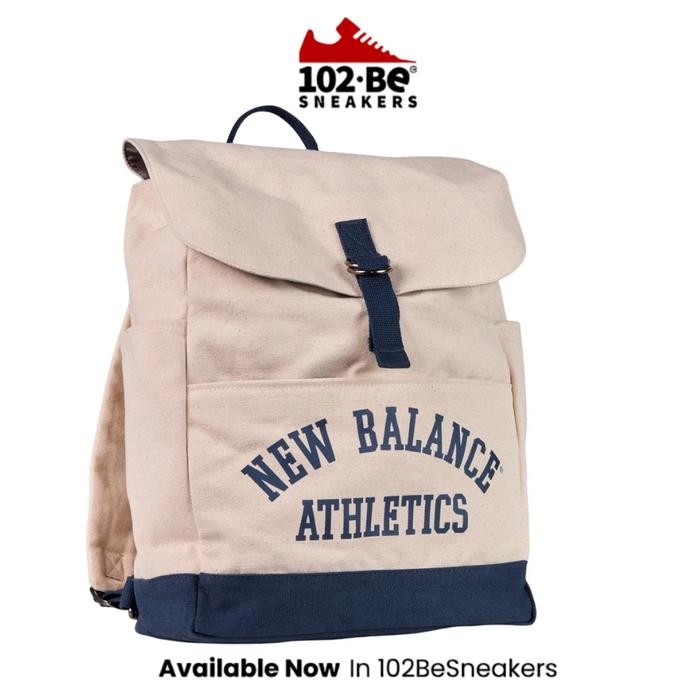 Tas Backpack New Balance canvas unisex backpack - navy Original