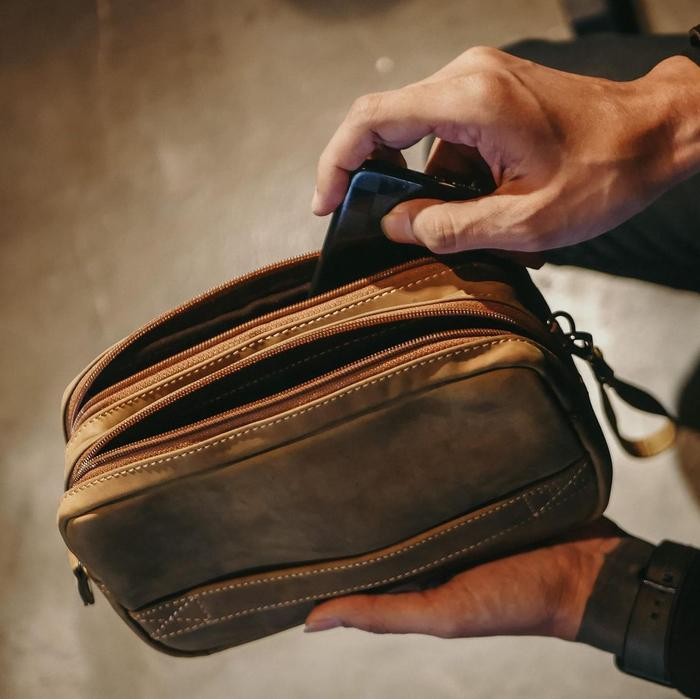 Pouch Bag - Cherokee Double CH - Kael Leather