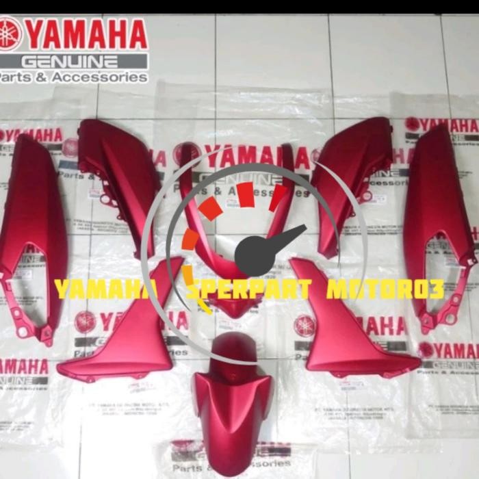 PAKET FULL SET BODY HALUS NMAX, N MAX OLD 2016-2019 MERAH DOFF ORI YGp